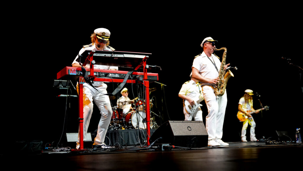 Yachty by Nature performing at the Red Baron Bash 2025 in the Asteria Theatre.